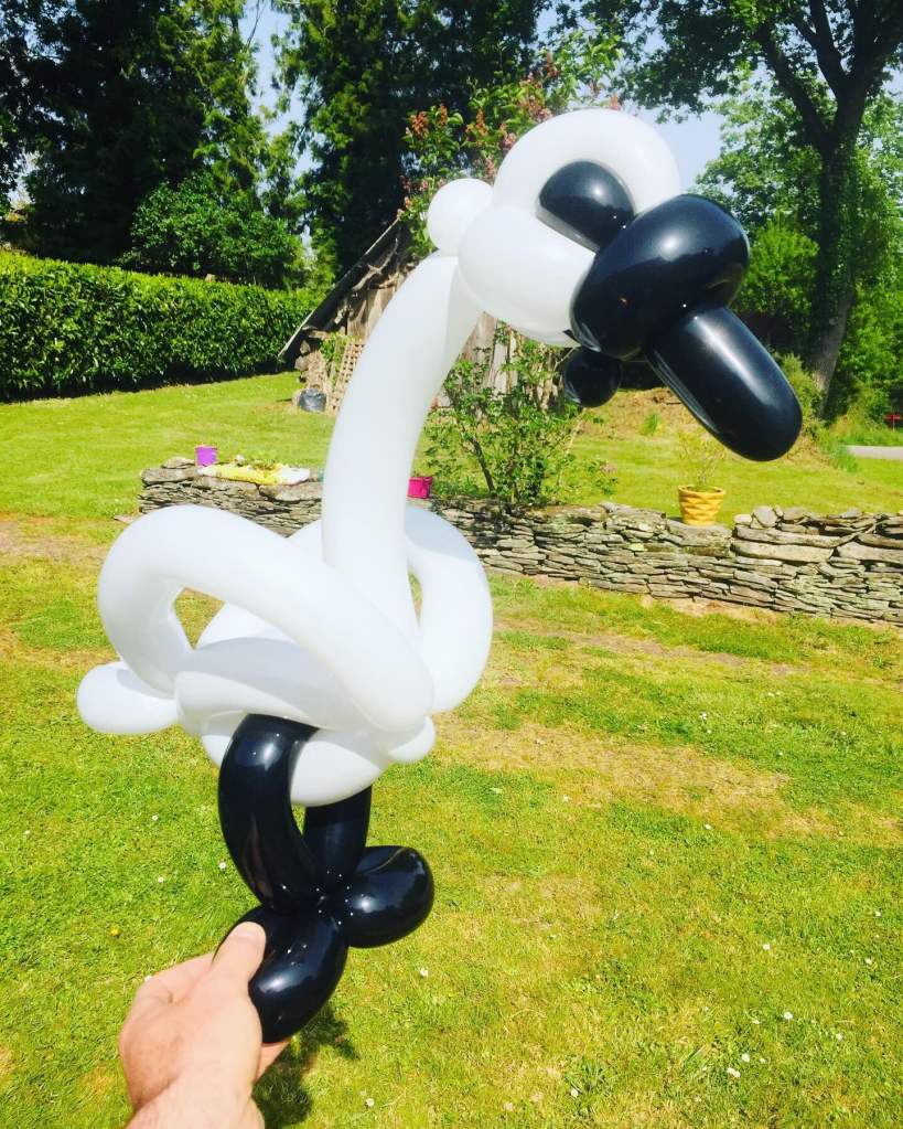 sculpture ballon cygne