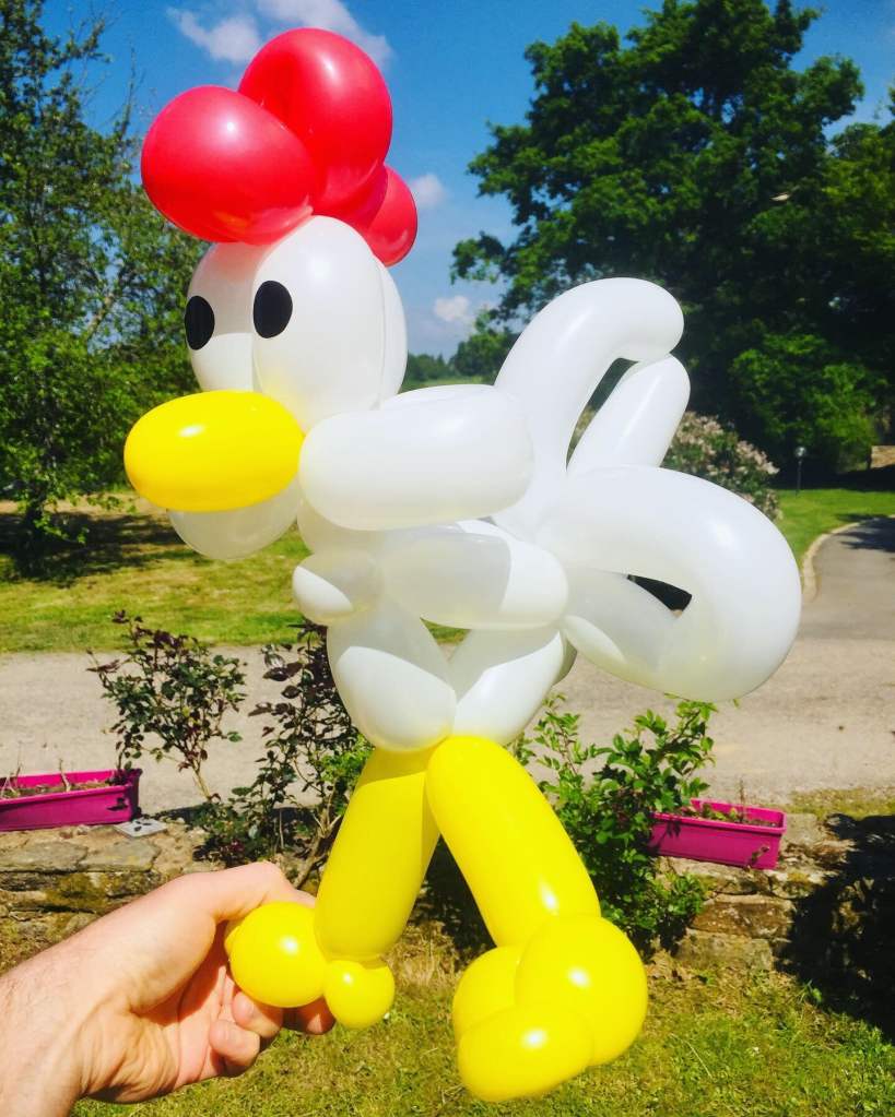 sculpteur ballon paris poulet
