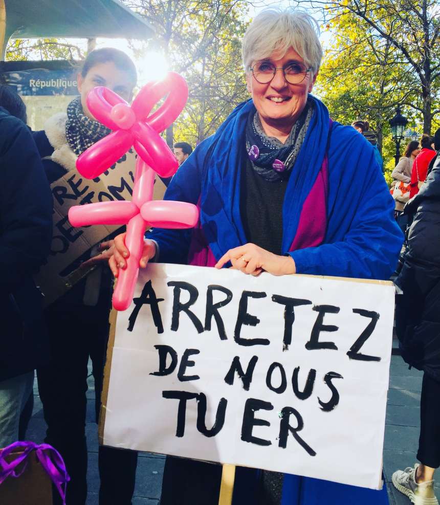 soutien femme arrêtez de nous tuer manifestation paris