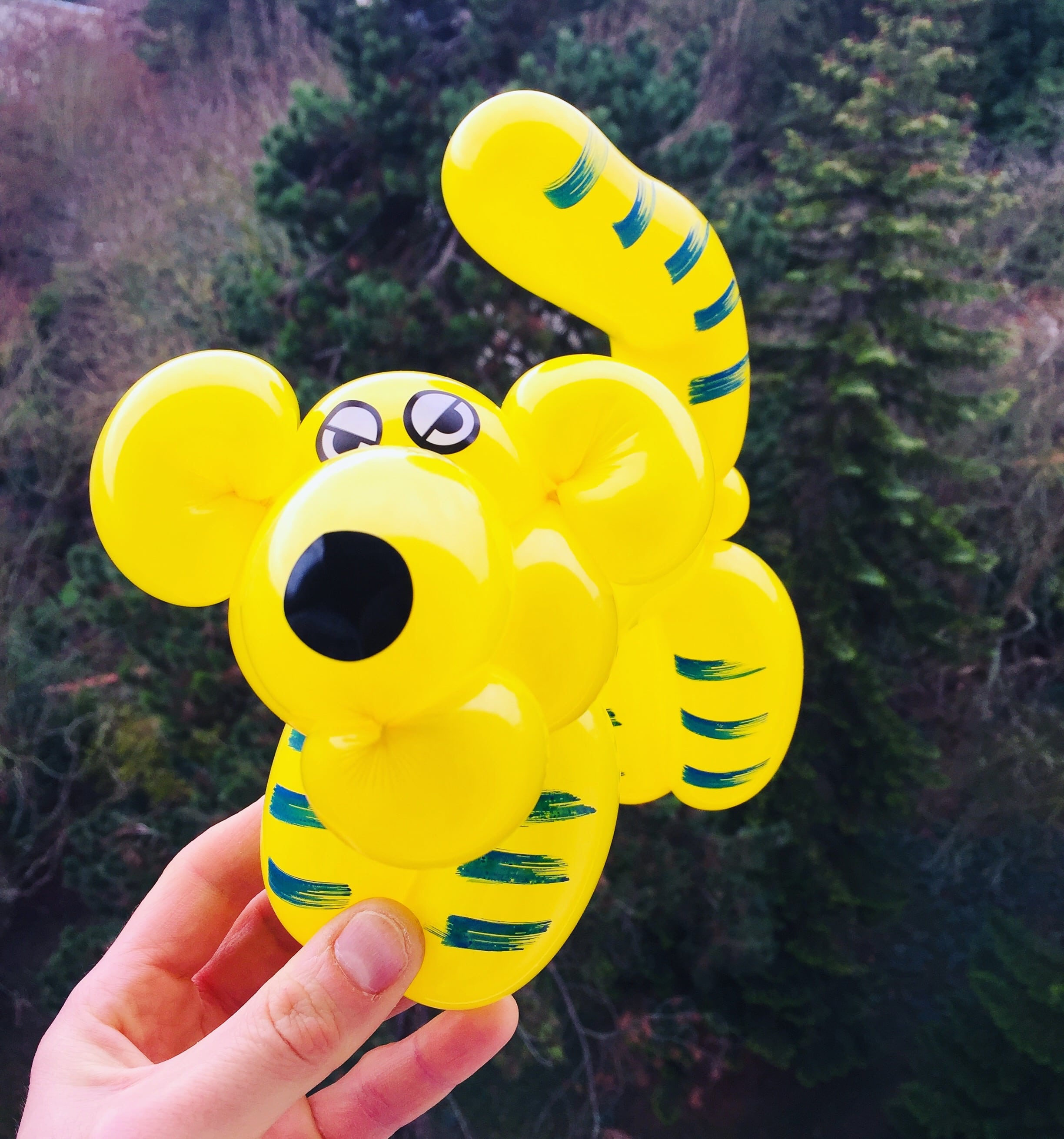 sculpture ballon tigre