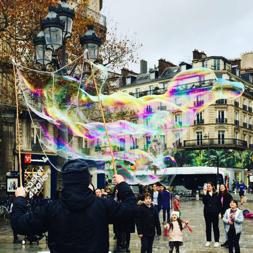 bulle géante savon paris