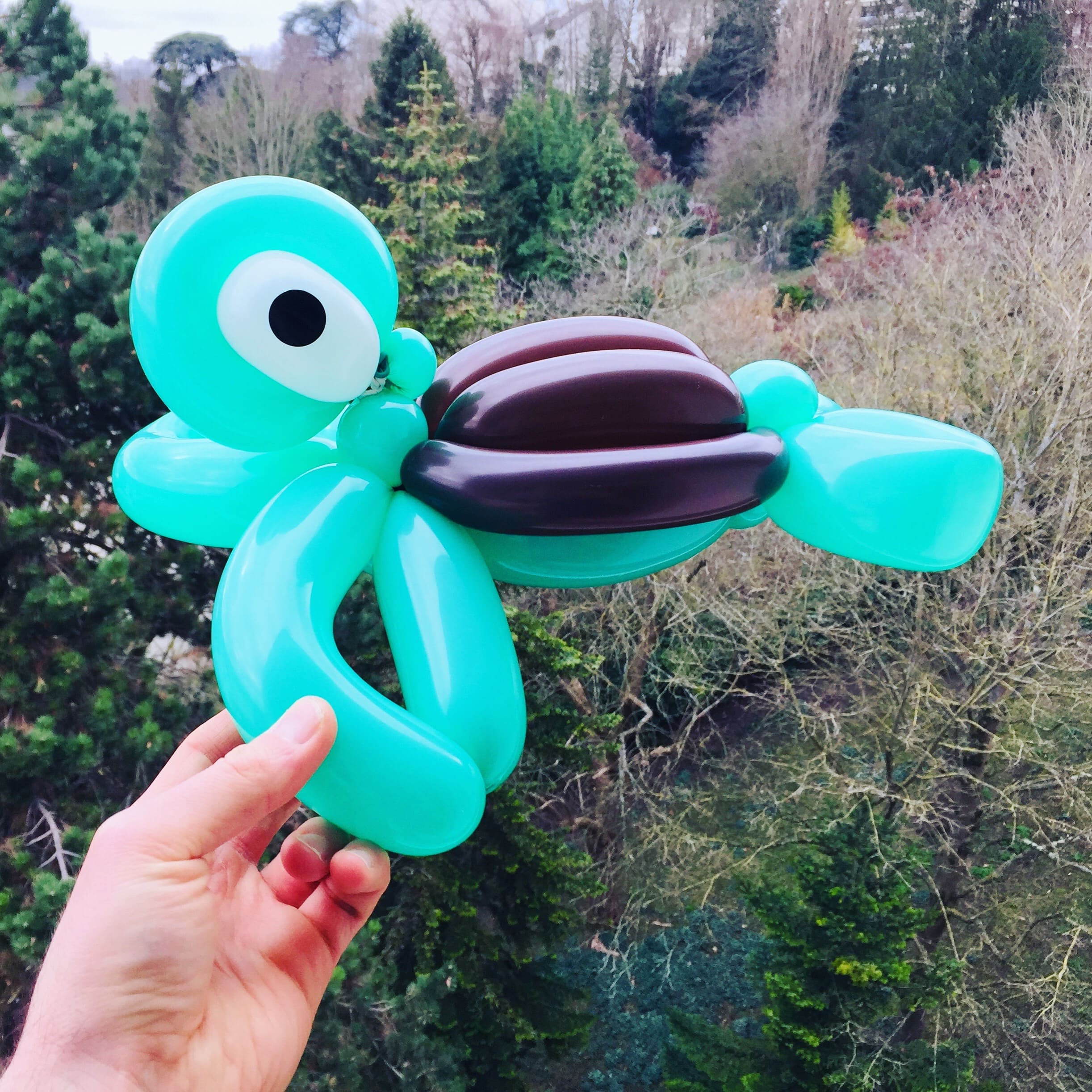 sculpture ballon tortue grande