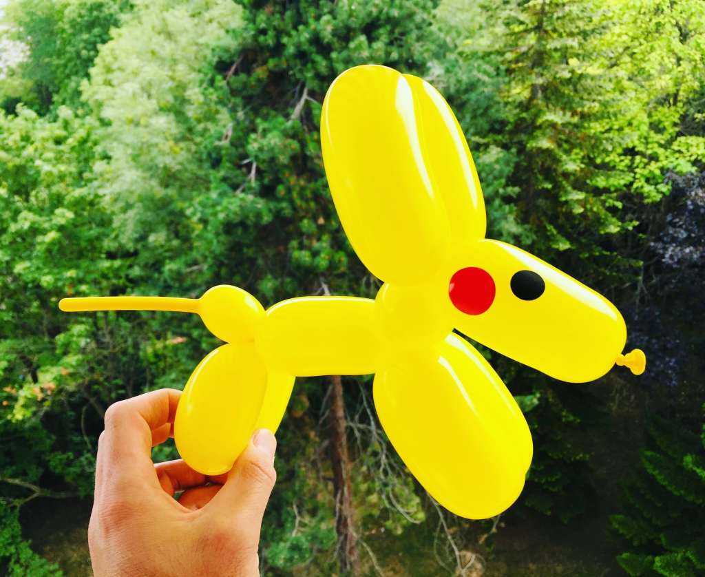 sculpteur ballon paris chien pikachu