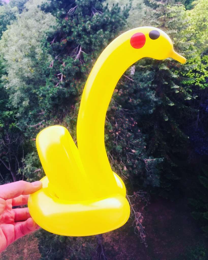 sculpteur ballon paris cygne pikachu
