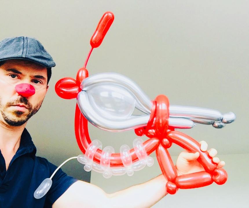 sculpteur ballon paris pistolet thermique