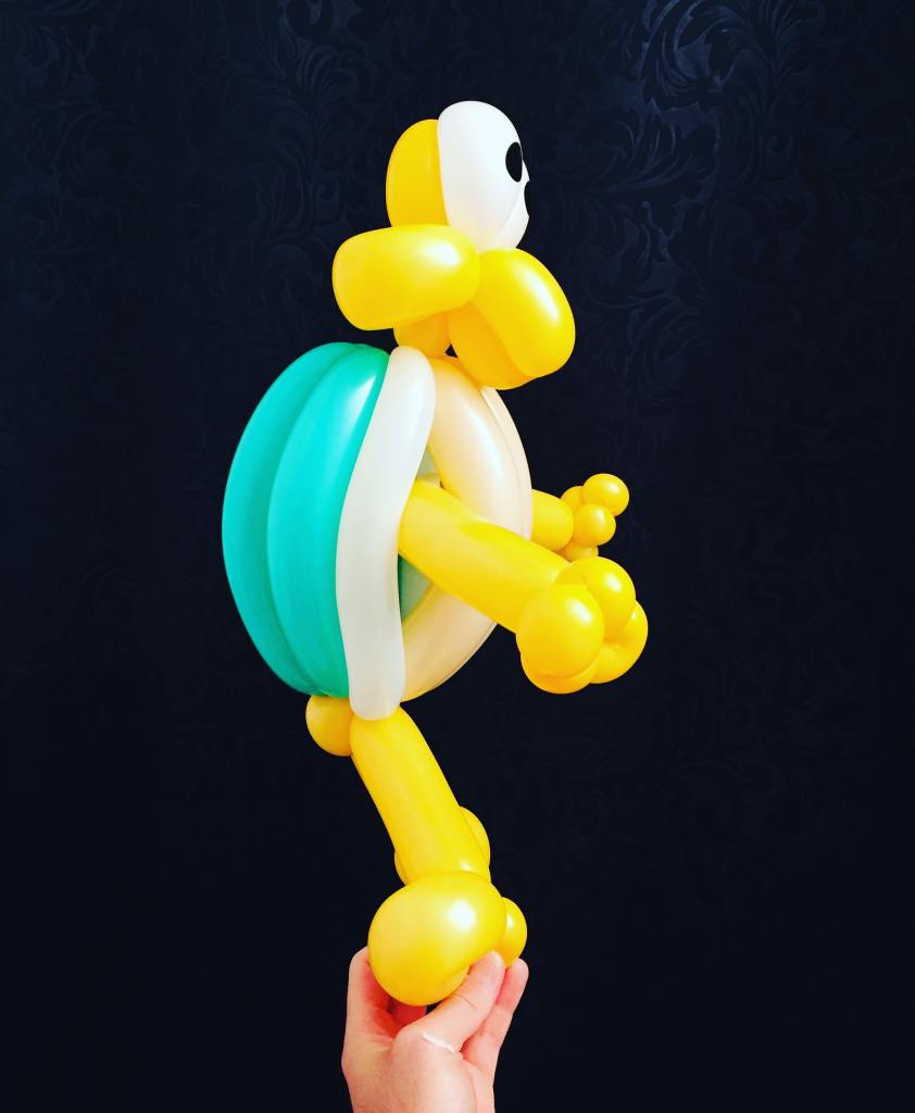 sculpteur sculpture ballon koopa troopa