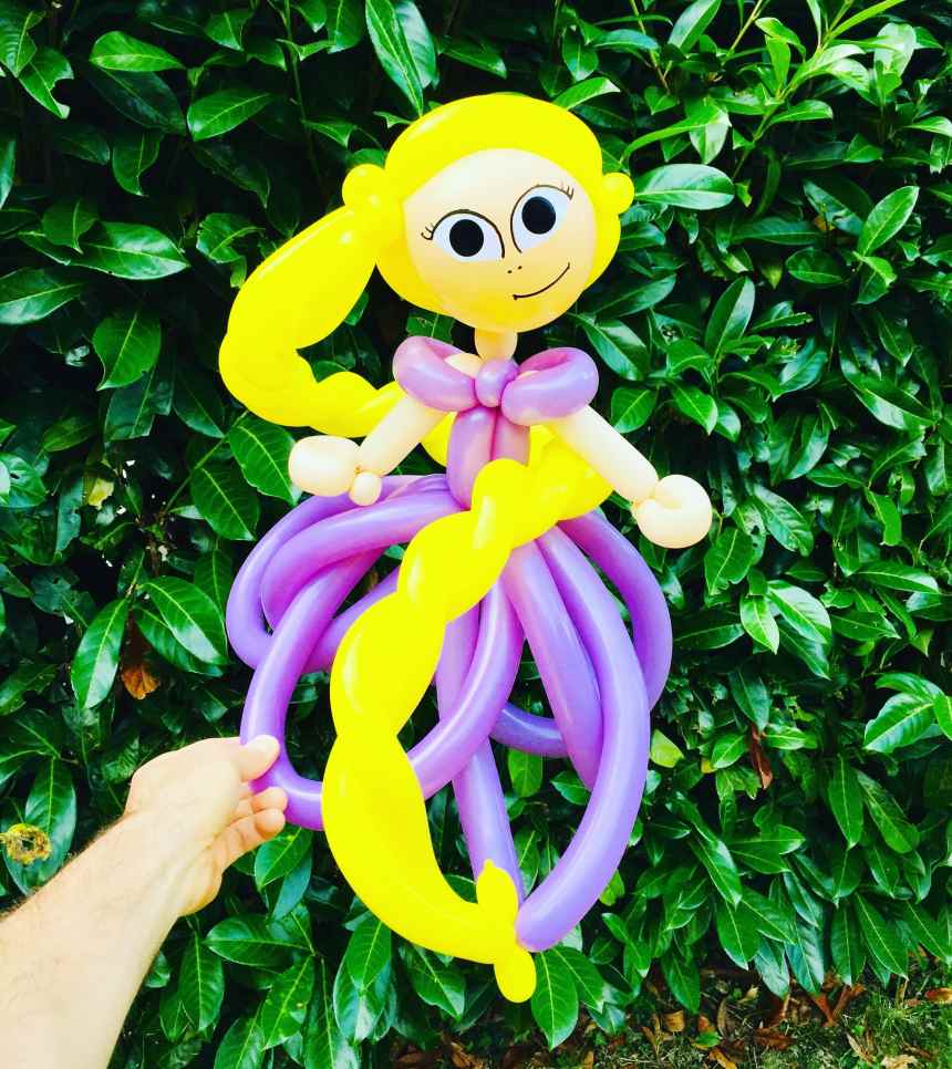 sculpteur sculpture ballon rayponce