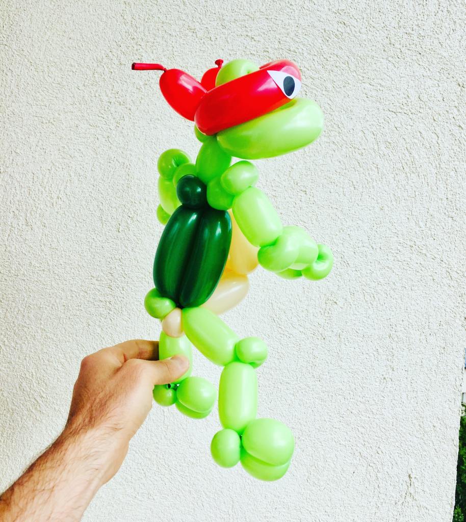 sculpture ballon tortue ninja 1