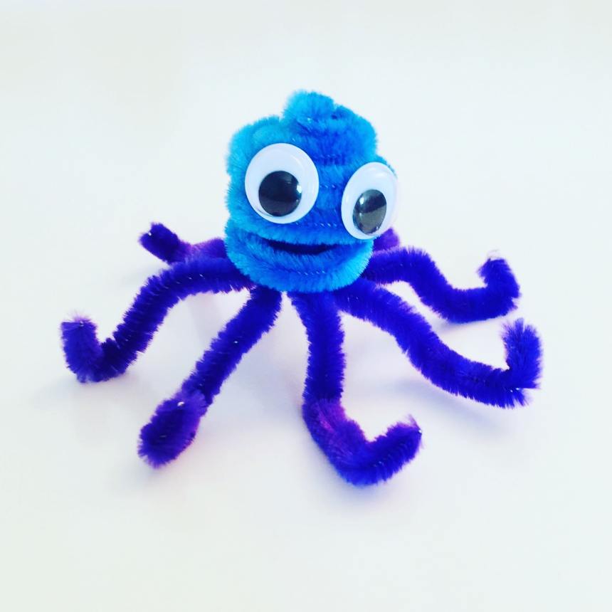 cure pipe pieuvre octopus bleu