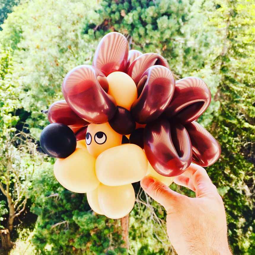 sculpture ballon herisson