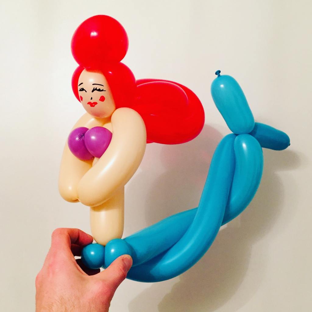 sculpture sculpteur ballon paris idf petite sirene disney 2