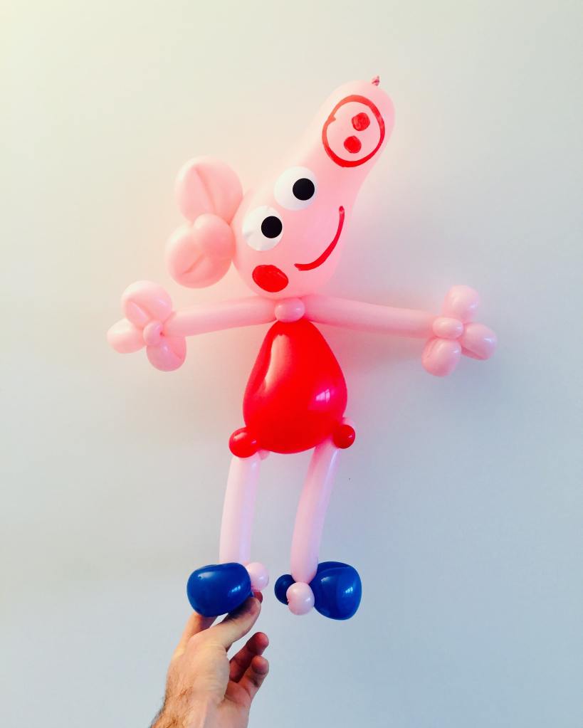 sculpteur sculpture ballon paris idf 78 peppa pig 2