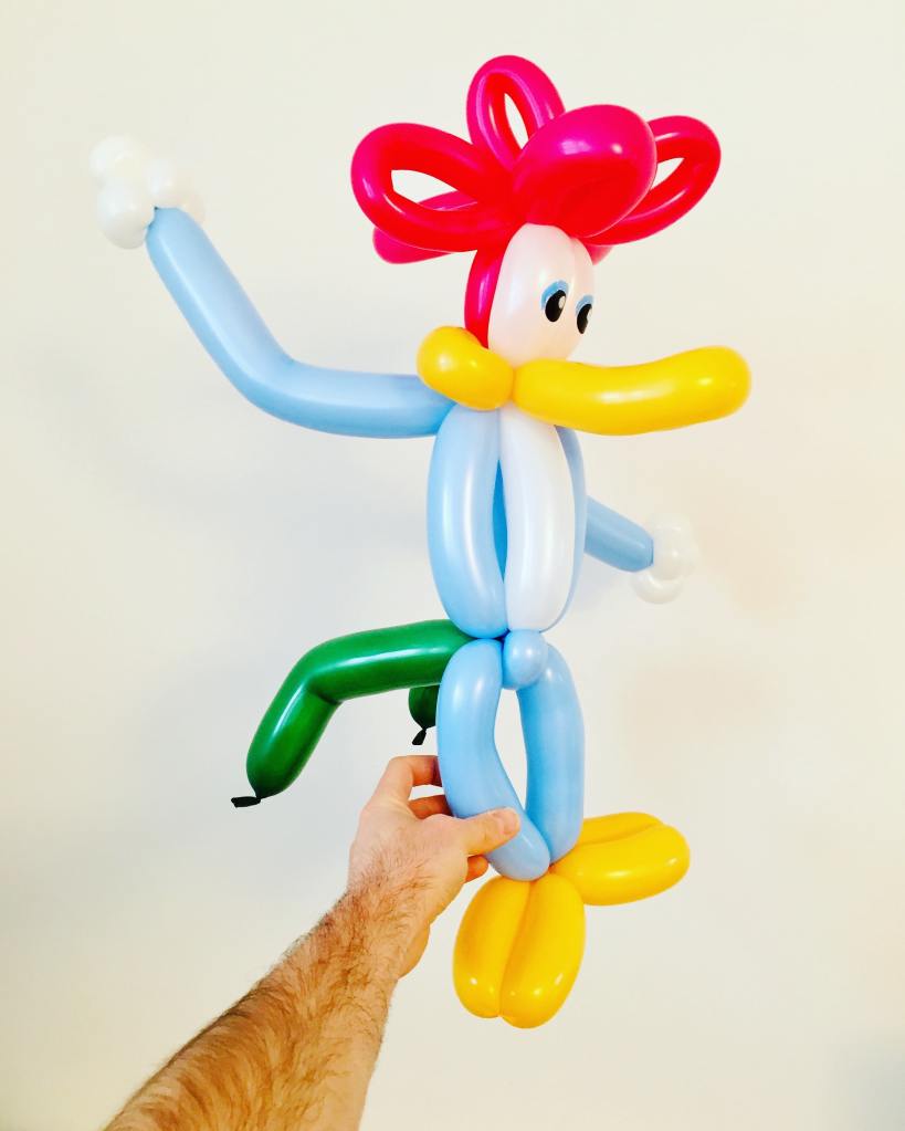 sculpteur sculpture ballon paris idf 78 woody woodpeacker