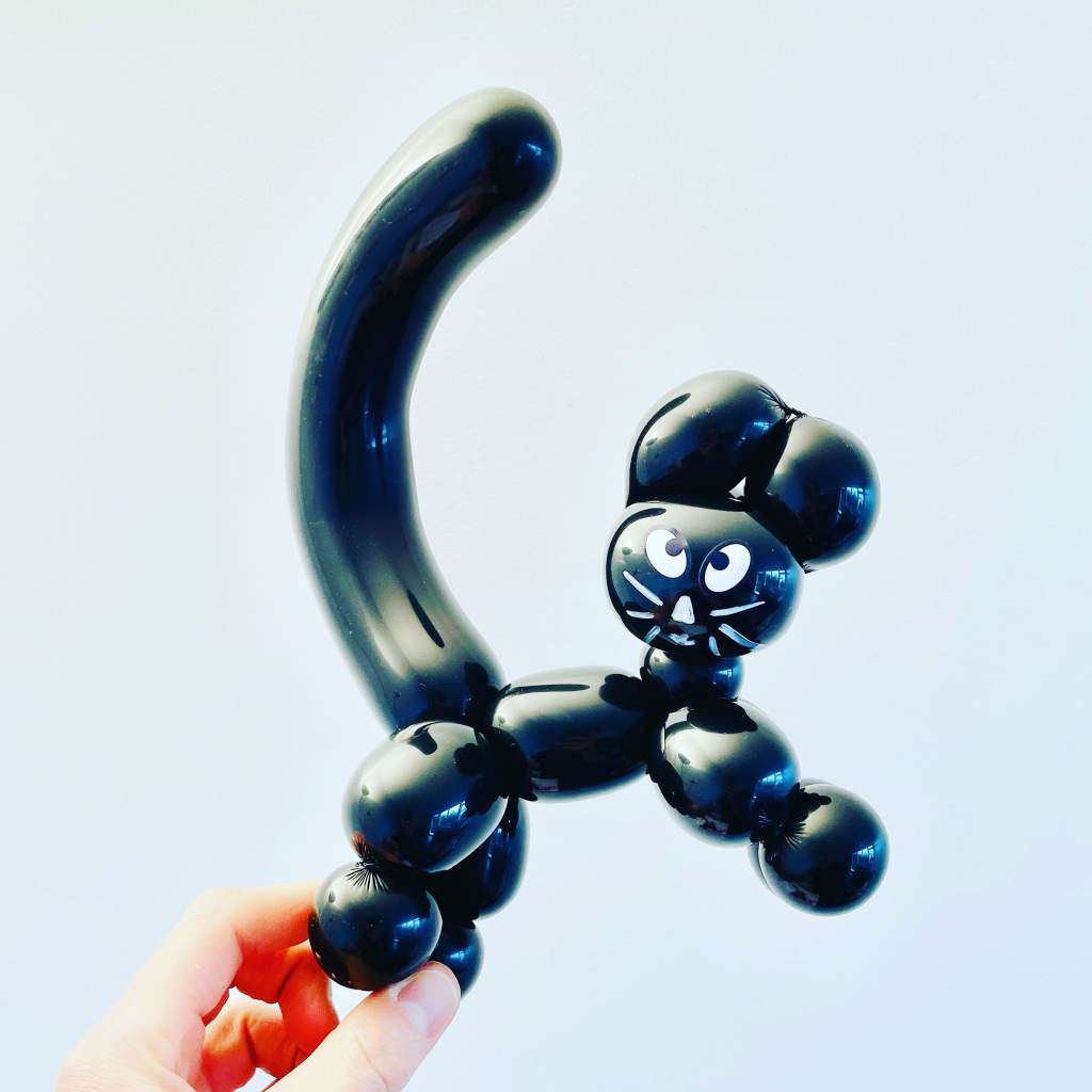 sculpture ballon paris idf chat noir